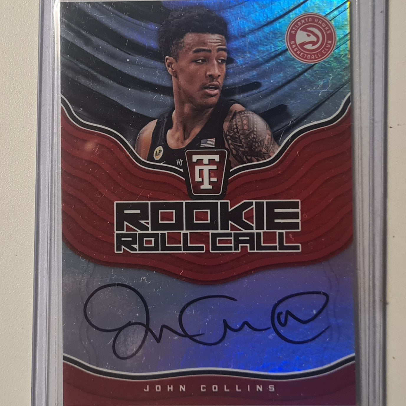 john Collins 2017-18 Panini Totally Certified rookie roll call Auto RRC-JCO NBA Basketball Atlanta Hawks excellent