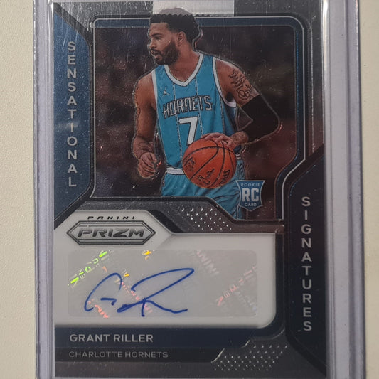 Grant Riller 2020-21 Panini Prizm Sensational signatures Rookie RC Auto SS-GRL NBA Basketball charlotte hornets excellent