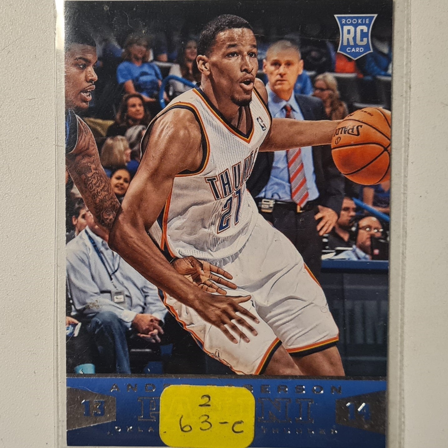 Andre Roberson 2013-14 Panini Rookie RC #166 NBA Basketball Oklahoma City Thunder  very good sleeved