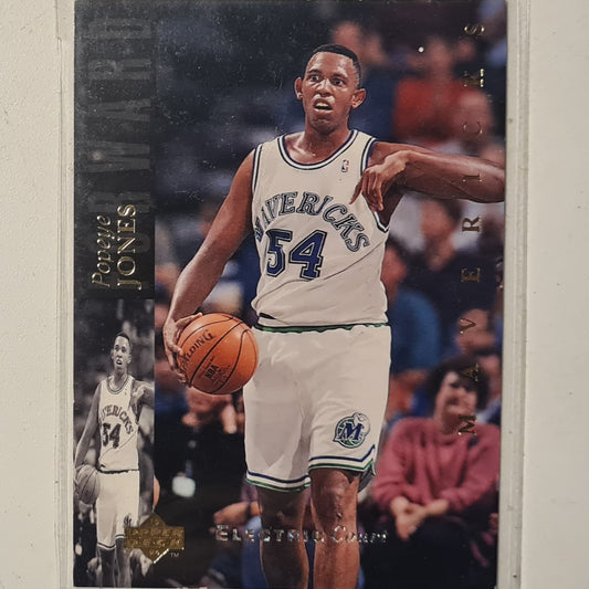 Popeye Jones 1993-94 Upper-Deck Electric Court variant #11 NBA Basketball Dallas Mavericks good sleeved