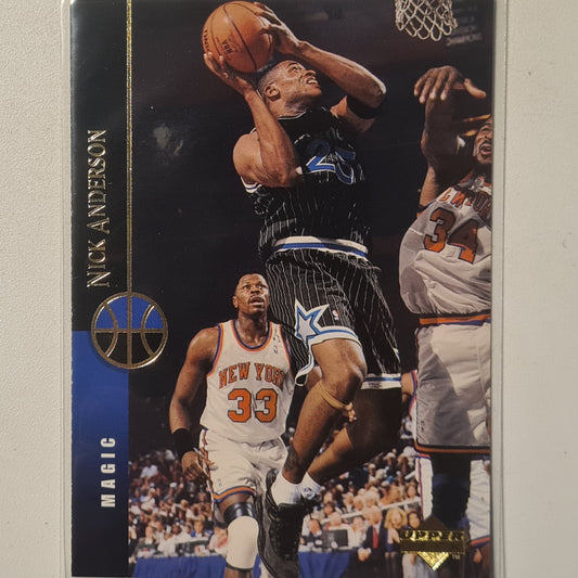 Nick Anderson 1995 Upper-Deck #339 NBA Basketball Orlando Magic Excellent Sleeved