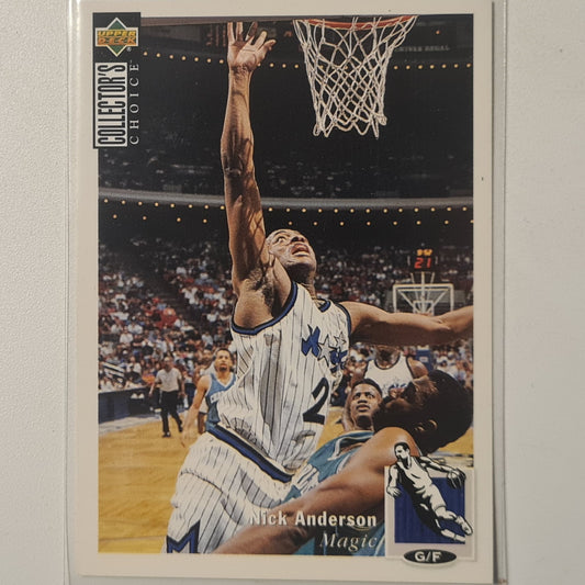 Nick Anderson 1994 Upper-Deck #78 NBA Basketball Orlando Magic Excellent Sleeved