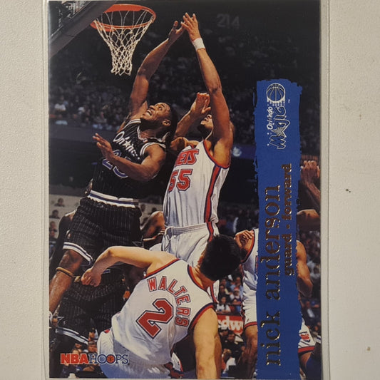Nick Anderson 1995 NBA Hoops #114 NBA Basketball Orlando Magic Excellent Sleeved