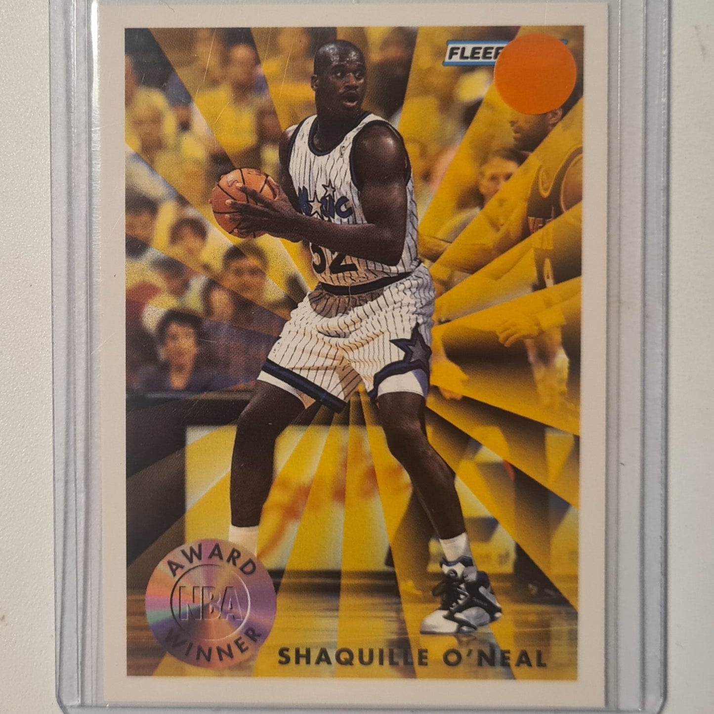 Shaquille O'Neal 1993 Fleer 93-94 rookie of the year Rookie RC #231 NBA Basketball Orlando Magic excellent Sleeved