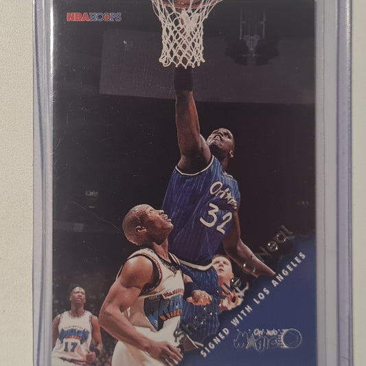 Shaquille O'Neal 1996 Skybox NBA Hoops #112 NBA Basketball Orlando Magic Excellent Sleeved