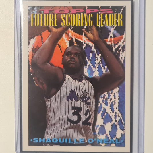 Shaquille O'Neal 1994 Topps Future scoring leader #386 NBA Basketball Orlando Magic Excellent sleeved