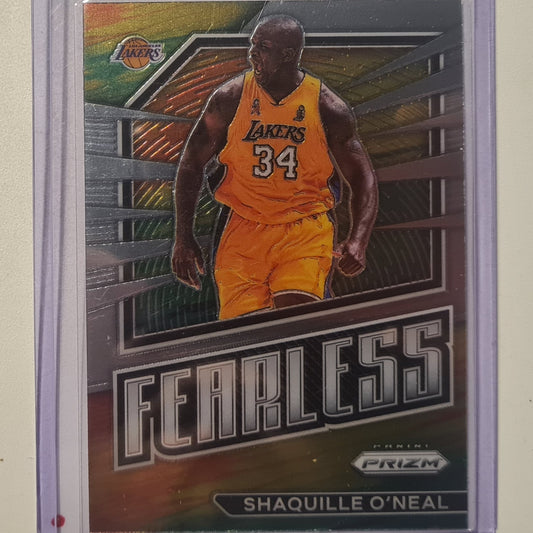 Shaquille O'Neal 2022-23 Panini Prizm fearless #14 NBA Basketball LA Lakers Excellent/mint sleeved