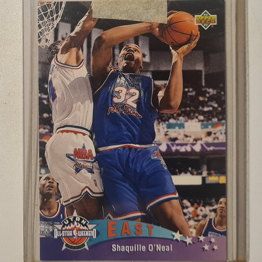 Shaquille O'Neal 1993 Upper-Deck all -star Rookie RC #424 NBA Basketball Orlando Magic Excellent sleeved