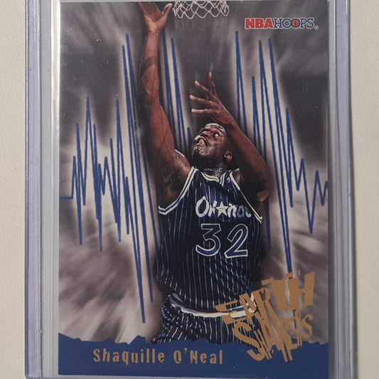 Shaquille O'Neal 1996 Skybox NBA Hoops Earth Shakers #366 NBA Basketball Orlando Magic Excellent Sleeved