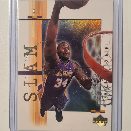 Shaquille O'Neal 2001 Upper-Deck Slam insert SC15 NBA Basketball LA Lakers Excellent Sleeved
