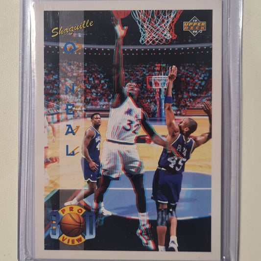 Shaquille O'Neal 1994 Upper-Deck 3d Pro-View #32  NBA Basketball Orlando Magic Excellent Sleeved