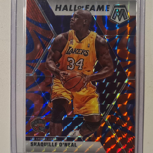 Shaquille O'Neal 2019-20 Panini Mosaic hall of fame reactive prizm #281 NBA Basketball LA Lakers Excellent Sleeved