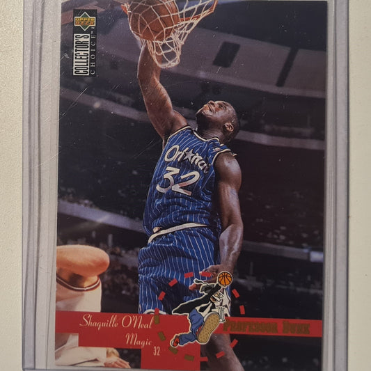 Shaquille O'Neal 1995 Upper-Deck Professor Dunk #202 NBA Basketball Orlando Magic Excellent Sleeved