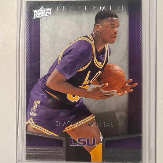 Shaquille O'Neal 2014-15 Upper-Deck lettermen #38 NBA Basketball LA Lakers very good Sleeved