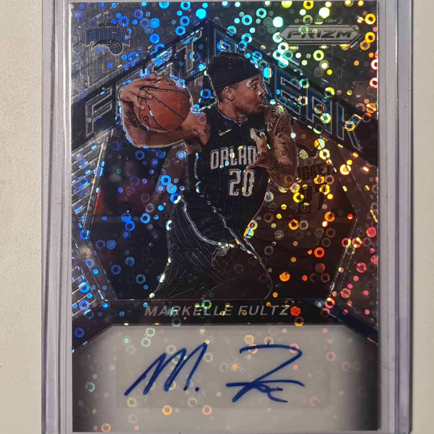 Markelle Fultz 2020-21 Panini Prizm fast break Auto FBA-MKF NBA Basketball Orlando Magic mint cased