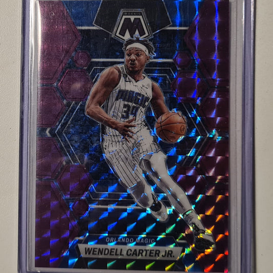 Wendell Carter Jr 2022-23 Panini Mosaic purple numbered 38/99 #174 NBA Basketball Orlando Magic excellent