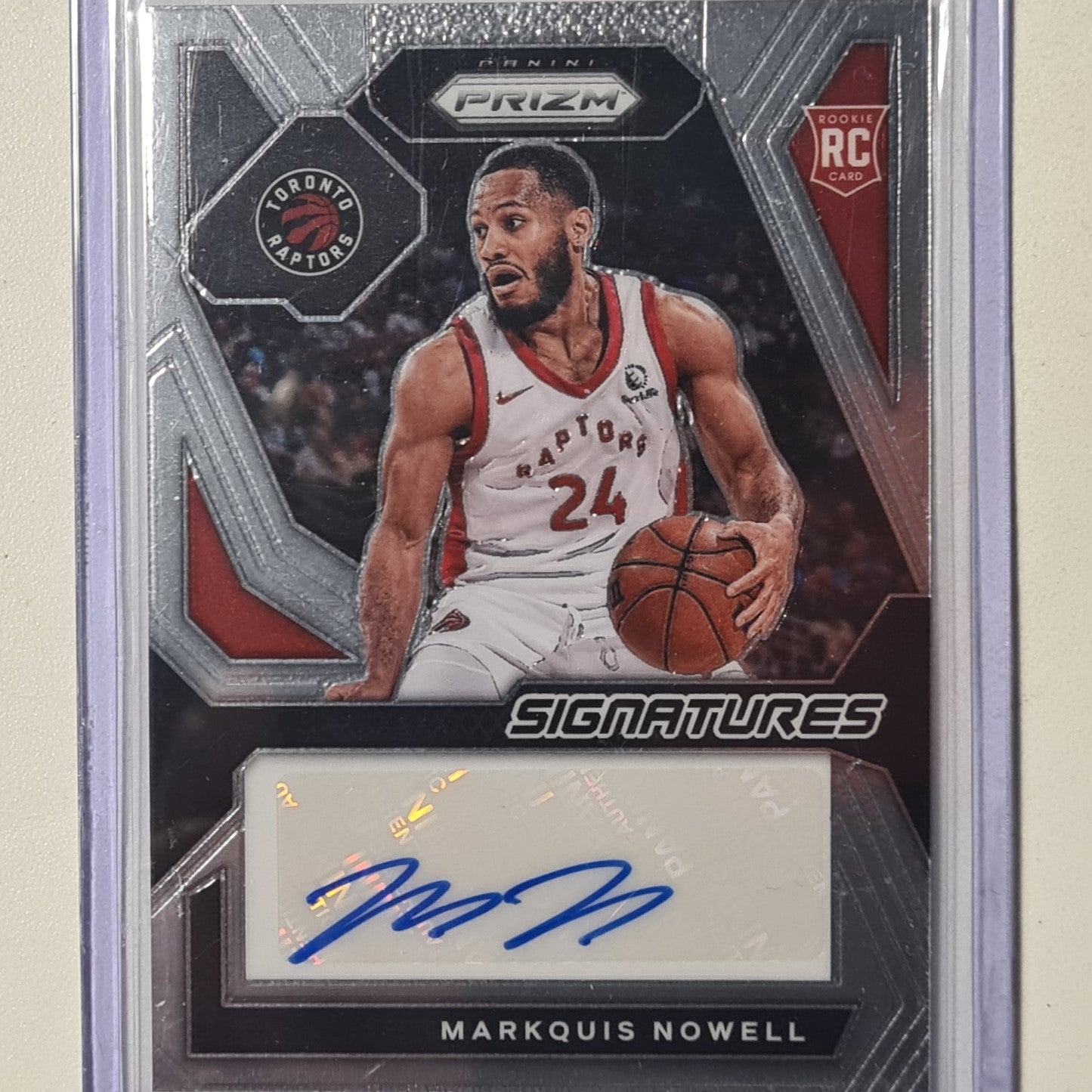 Markquis Nowell 2032-24 Panini Prizm Signatures auto Rookie RC Auto RSI-NOW NBA Basketball Toronto Raptors excellent