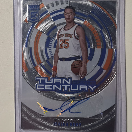 Isaiah Roby 2023-24 Panini Donruss Elite turn of the century Auto TCS-IRN NBA Basketball New York Knicks excellent