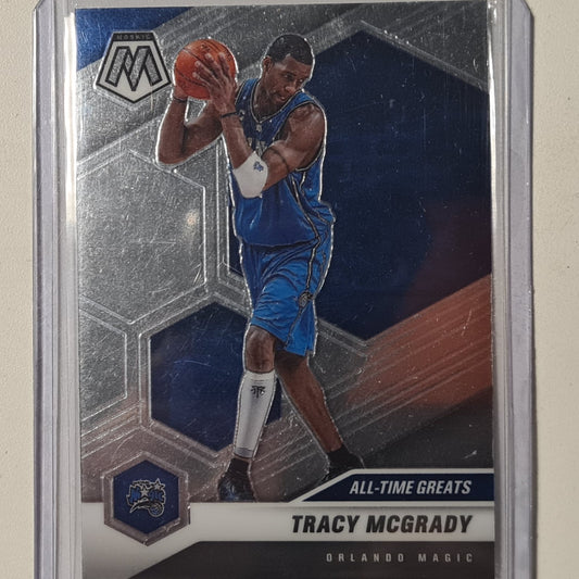 Tracy McGrady 2020-21 Panini Mosaic all-time greats #287 NBA Basketball Orlando Magic Excellent Sleeved