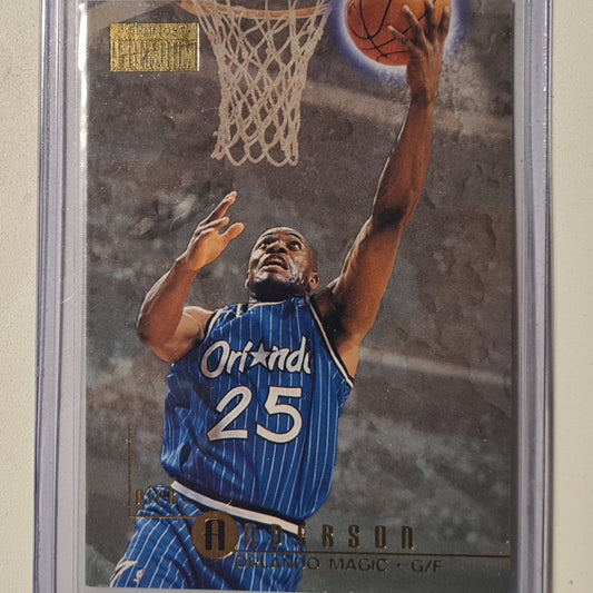 Nick Anderson 1996 Skybox Premium #80 NBA Basketball Orlando Magic Excellent Sleeved