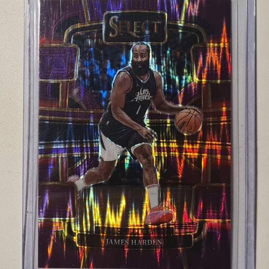 James Harden 2023-24 Panini Select Purple prizm 163/175 #64 NBA Basketball Los Angeles Clippers Excellent/mint Sleeved