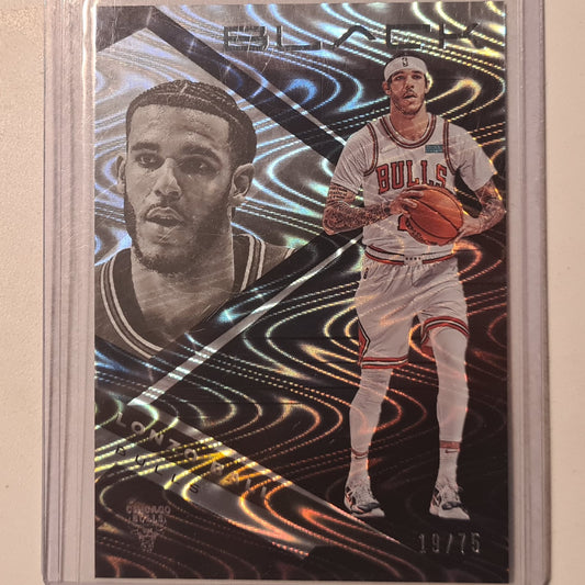 Lonzo Ball 2021-22 Panini Black numbered 19/75 #4 NBA Basketball Chicago Bulls Excellent  Sleeved
