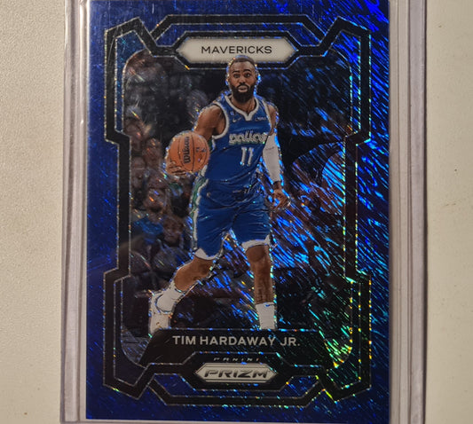 Tim Hardaway Jr 2023-24 Panini prizm blue shimmer numbered 22/35 #69 NBA Basketball Dallas Mavericks Excellent Sleeved