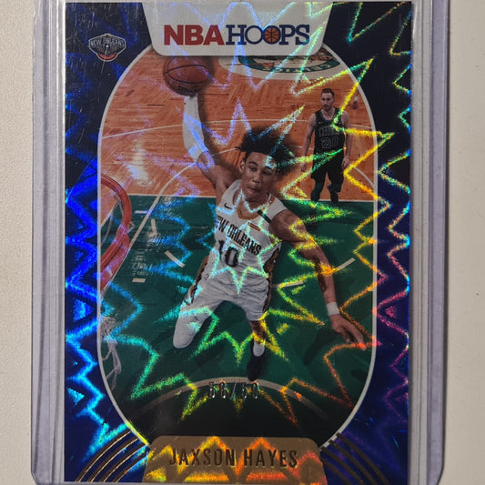 Jaxson Hayes 2020-21 Panini NBA Hoop blue numbered 58/59 #66 NBA Basketball New Orleans Pelicans Excellent Sleeved
