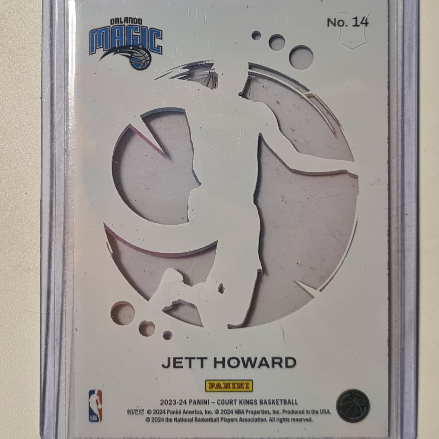 Jett Howard 2023-24 Panini Court Kings acetate Rookie RC #14 NBA Basketball Orlando Magic Excellent Sleeved