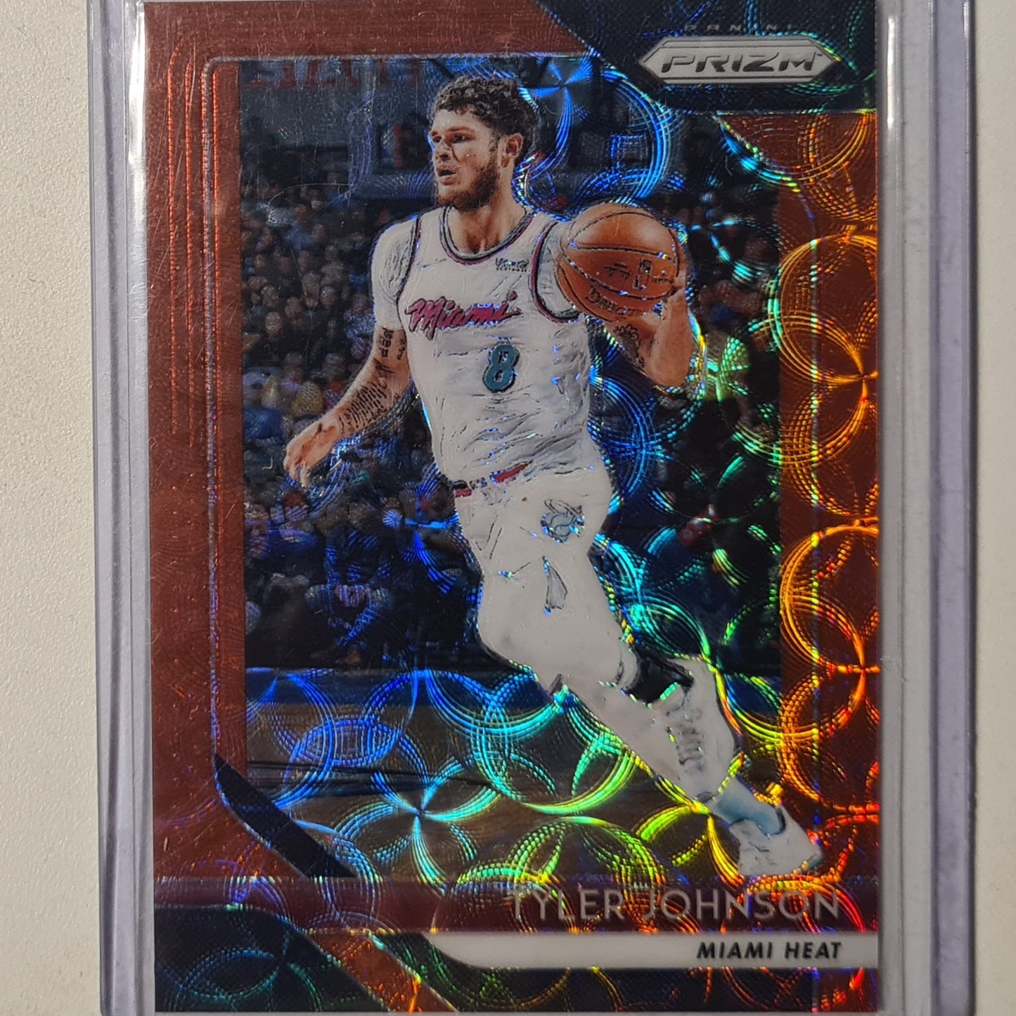 Tyler Johnson 2018-19 Panini Prizm numbered 50/88 #216 NBA Basketball Miami Heat Excellent Sleeved