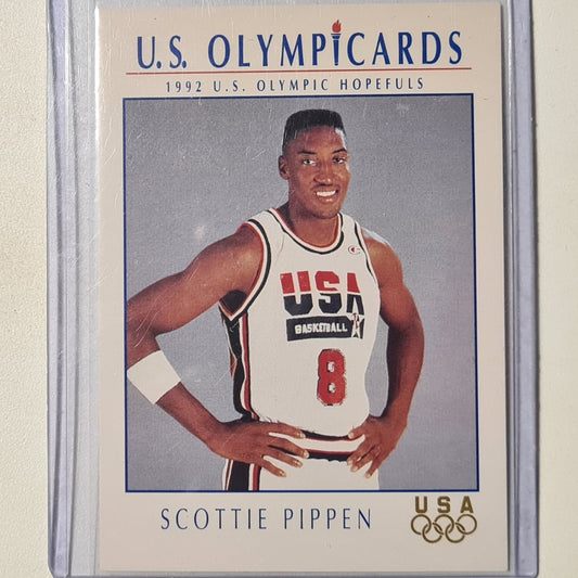 Scottie Pippen 1992 Impel Olympicards 1992 USA #15 NBA Basketball Chicago Bulls good sleeved