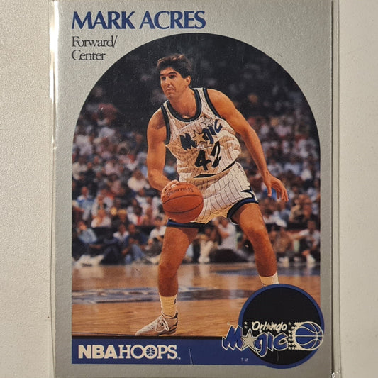 Mark Acres 1990 NBA Hoops #213 NBA Basketball Orlando Magic Excellent