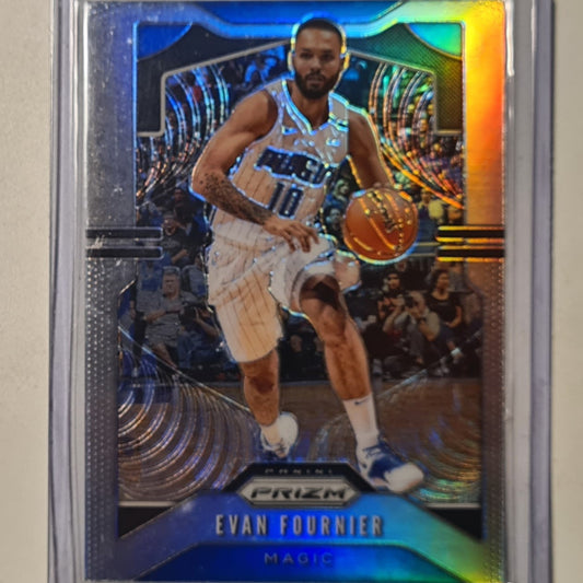 Evan Fournier 2019-20 Panini Prizm refractor #192 NBA Basketball Orlando Magic Excellent mint