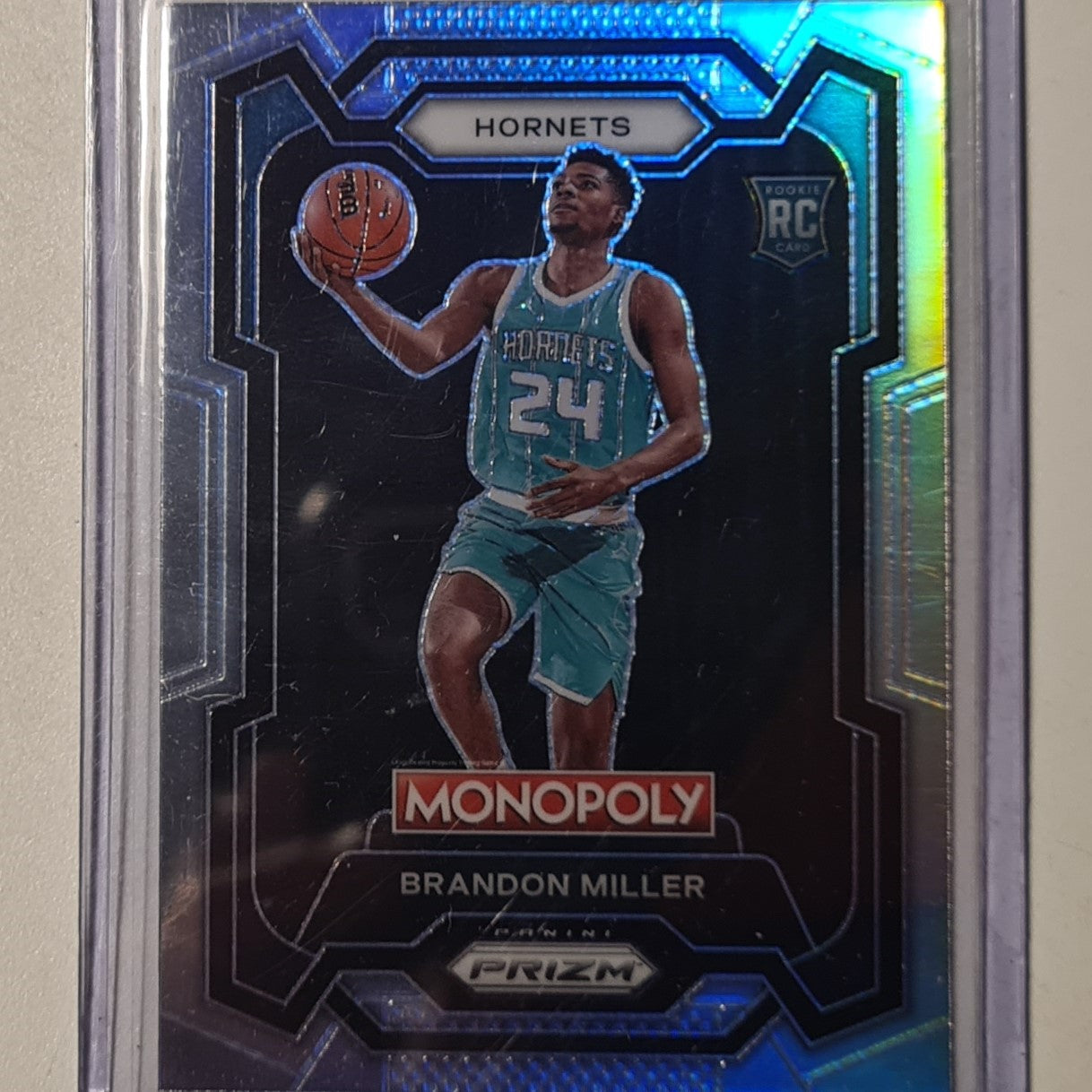 Brandon Miller 2023-24 Panini Prizm Monopoly refractor Rookie RC #15 NBA Basketball Charlotte Hornets Excellent