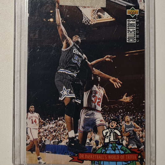 Shaquille O'Neal 1994 dr basketballs world of trivia #400 NBA Basketball Orlando Magic very good