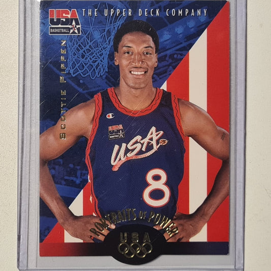 Scottie Pippen 1996 Upper-Deck USA Basketball #55 NBA Basketball Chicago Bulls fair/good