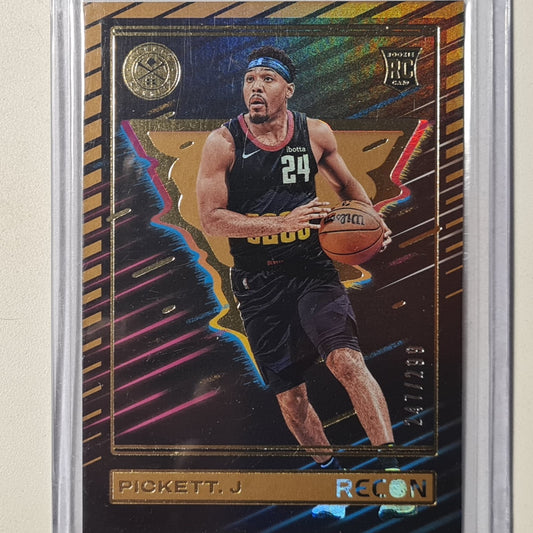 Jalen Pickett 2023-24 Panini Recon Rookie RC 247/299 NBA Basketball Denver Nuggets Excellent