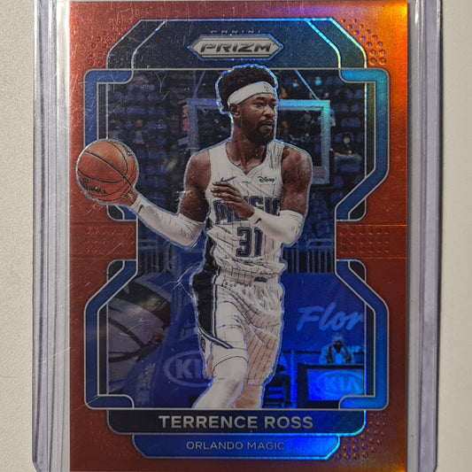 Terrence Ross 2021-22 Panini Prizm red refractor numbered 204/299 #189 NBA Basketball Orlando Magic Excellent