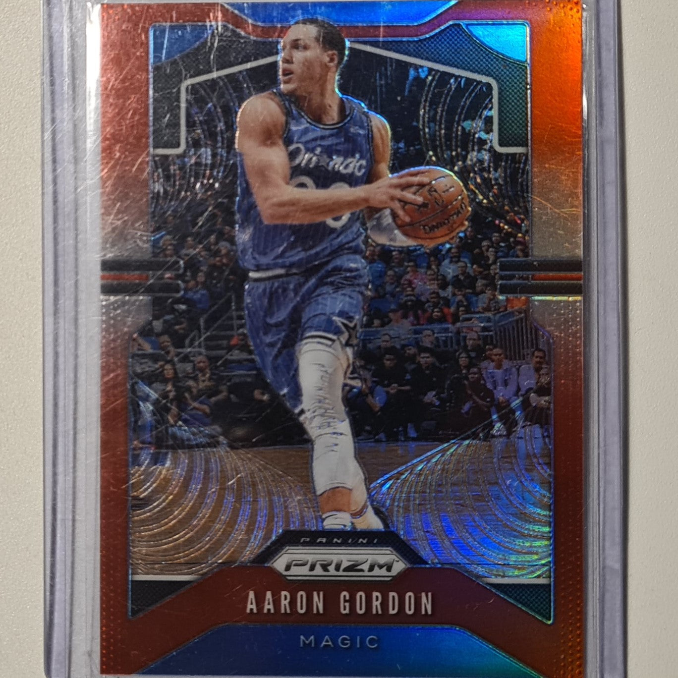 Aaron Gordon 2019-20 Panini Prizm red blue refractor numbered 209/299 #190 NBA Basketball Orlando Magic Excellent