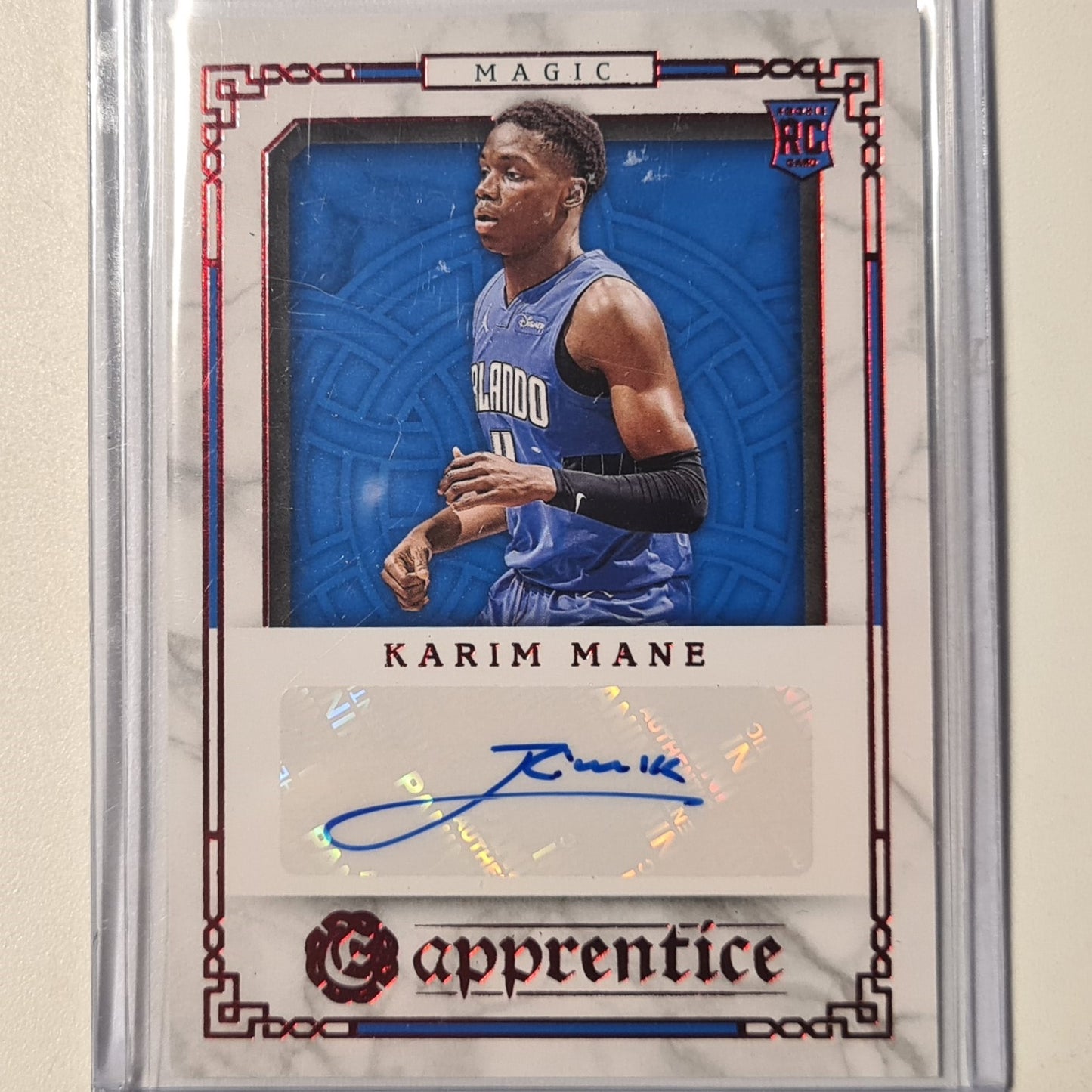 Karim Mane 2020-21 Panini Excalibur apprentice Auto Rookie RC APR-KMN NBA Basketball Orlando Magic Excellent