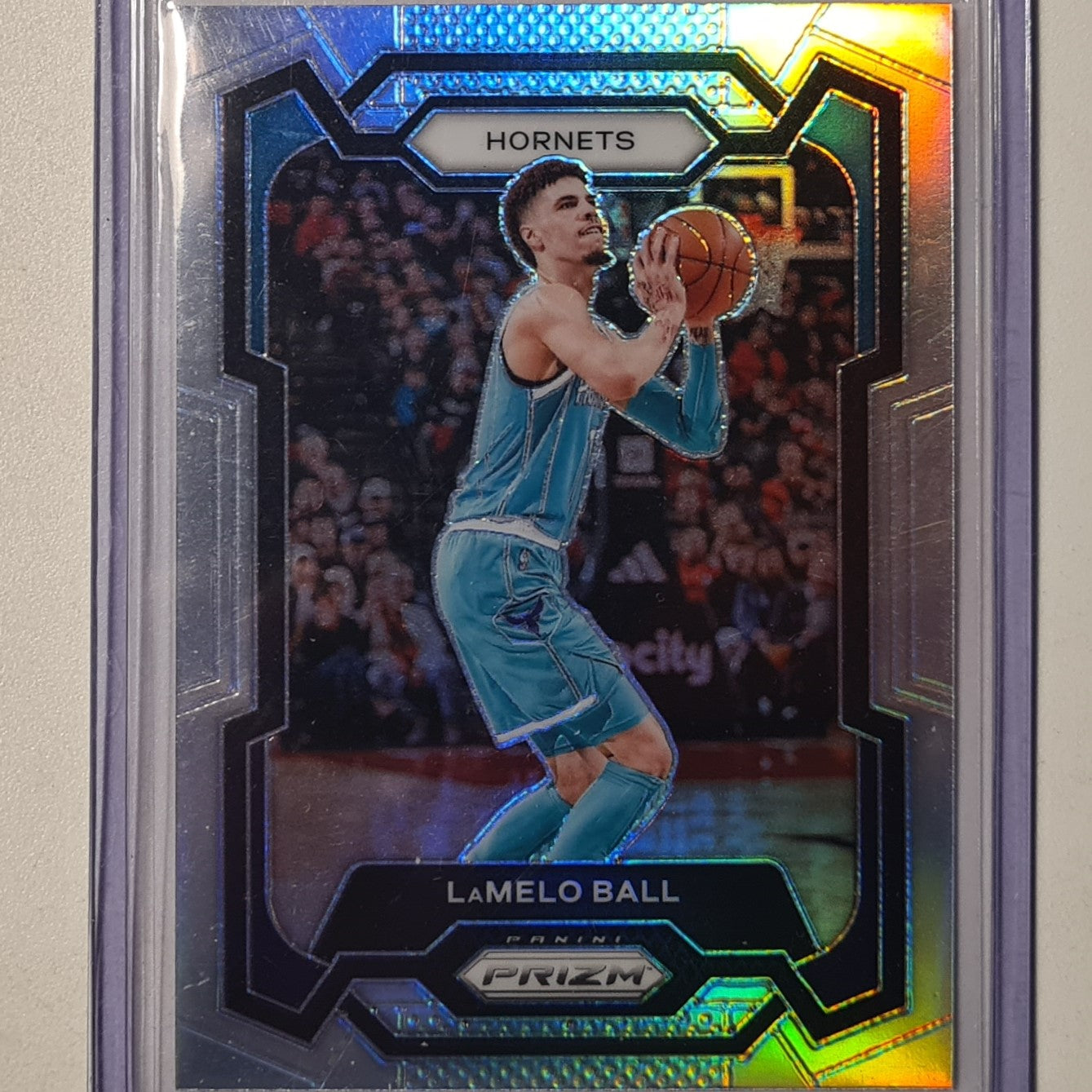 LaMelo Ball 2023-24 Panini Prizm refractor #41 NBA Basketball Charlotte Hornets mint sleeved