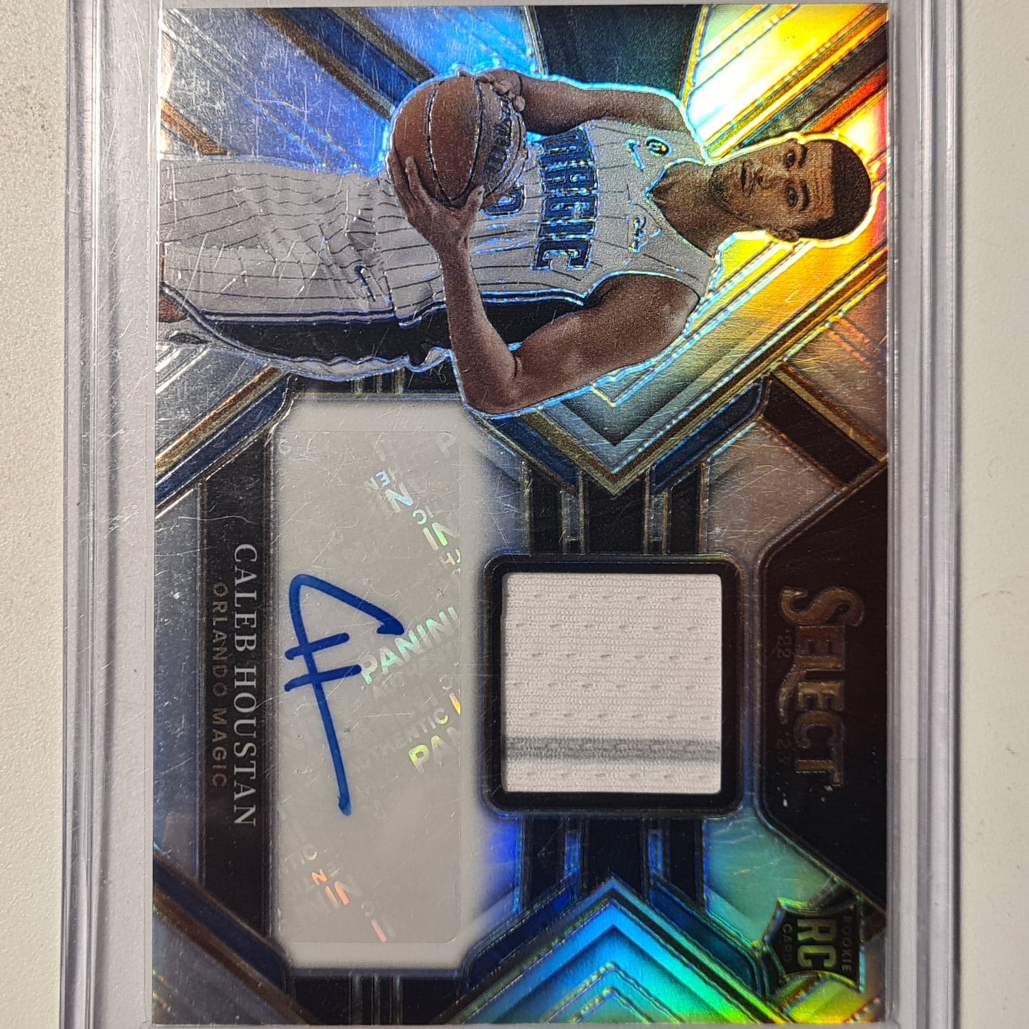 Caleb Houston 2022-23 Panini select rookie RC Auto Patch 150/199 RJA-CJS NBA Basketball Orlando Magic mint sleeved