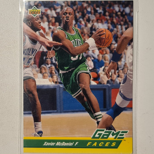 Xavier McDaniel 1993 Upper-Deck Game Faces #490 NBA Basketball Boston Celtics Excellent