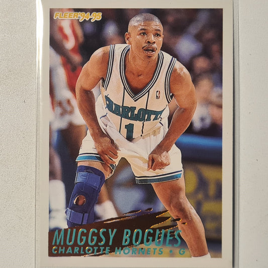 Muggsy Bogues 1995 Fleer 94-95 NBA Basketball Charlotte Hornets Excellent