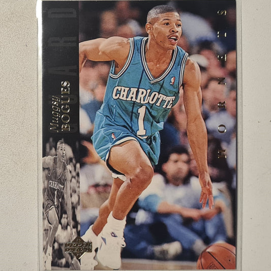 Muggsy Bogues 1994 Upper-Deck #163 NBA Basketball Charlotte Hornets Excellent