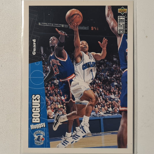 Muggsy Bogues 1996 Upper-Deck #118 NBA Basketball Charlotte Hornets Excellent