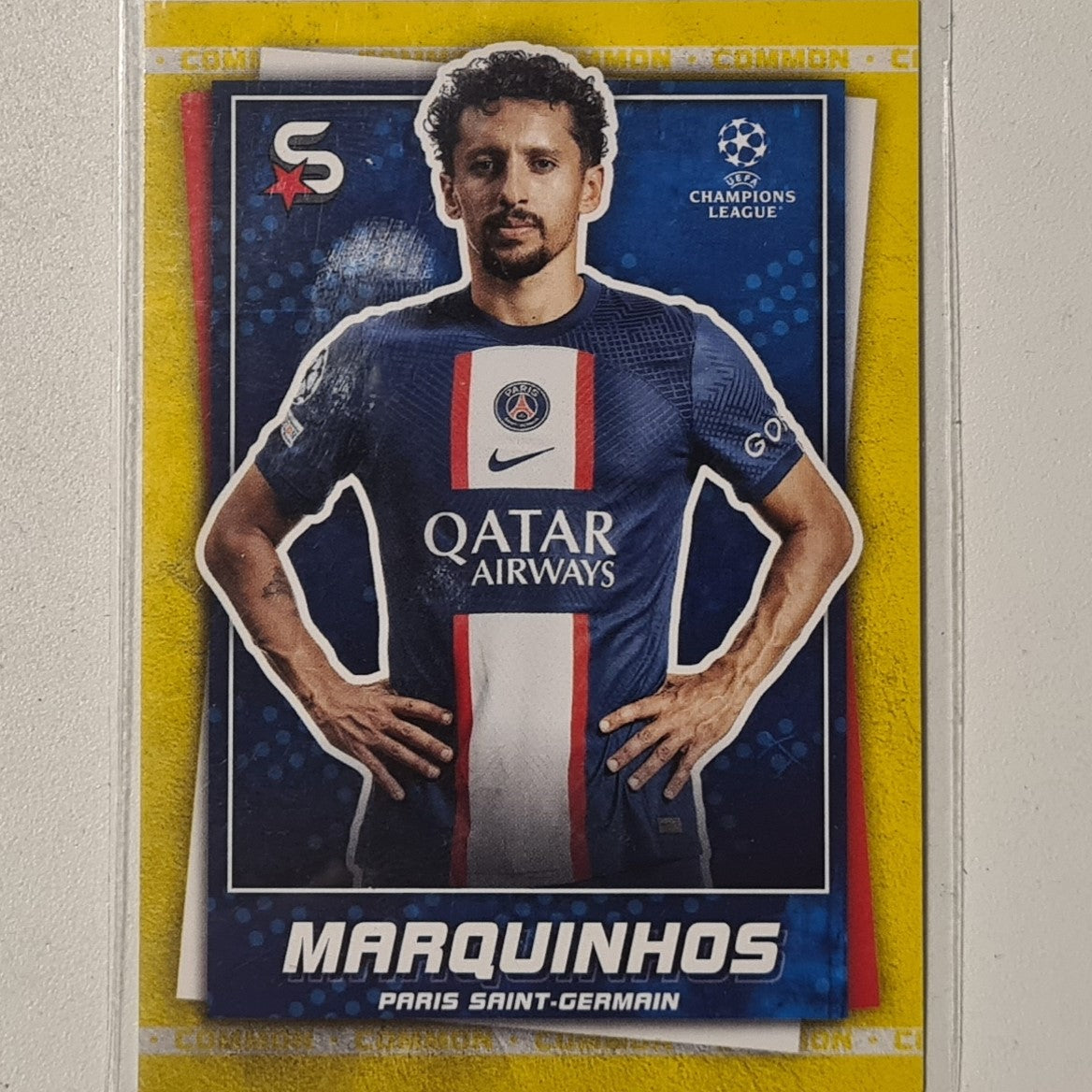 Marquinhos 2023 Topps Soccer stars yellow #128 Soccer Football Paris Saint Germain Excellent