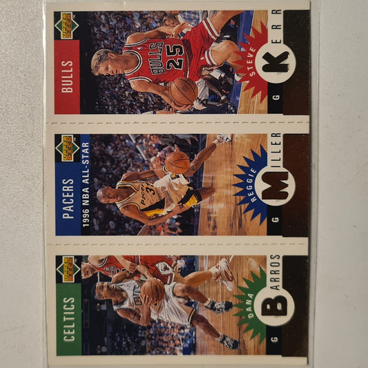 Steve Kerr Reggie Miller 1996 Upper-Deck MINI'S  Gold Variation M102 NBA Basketball Chicago Bulls good