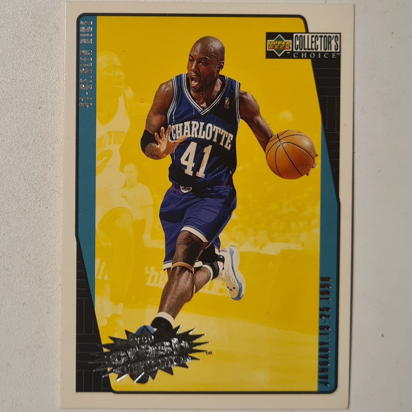 Glen Rice 1997 Upper-Deck crash the game C3 NBA Basketball Charlotte Hornets very good