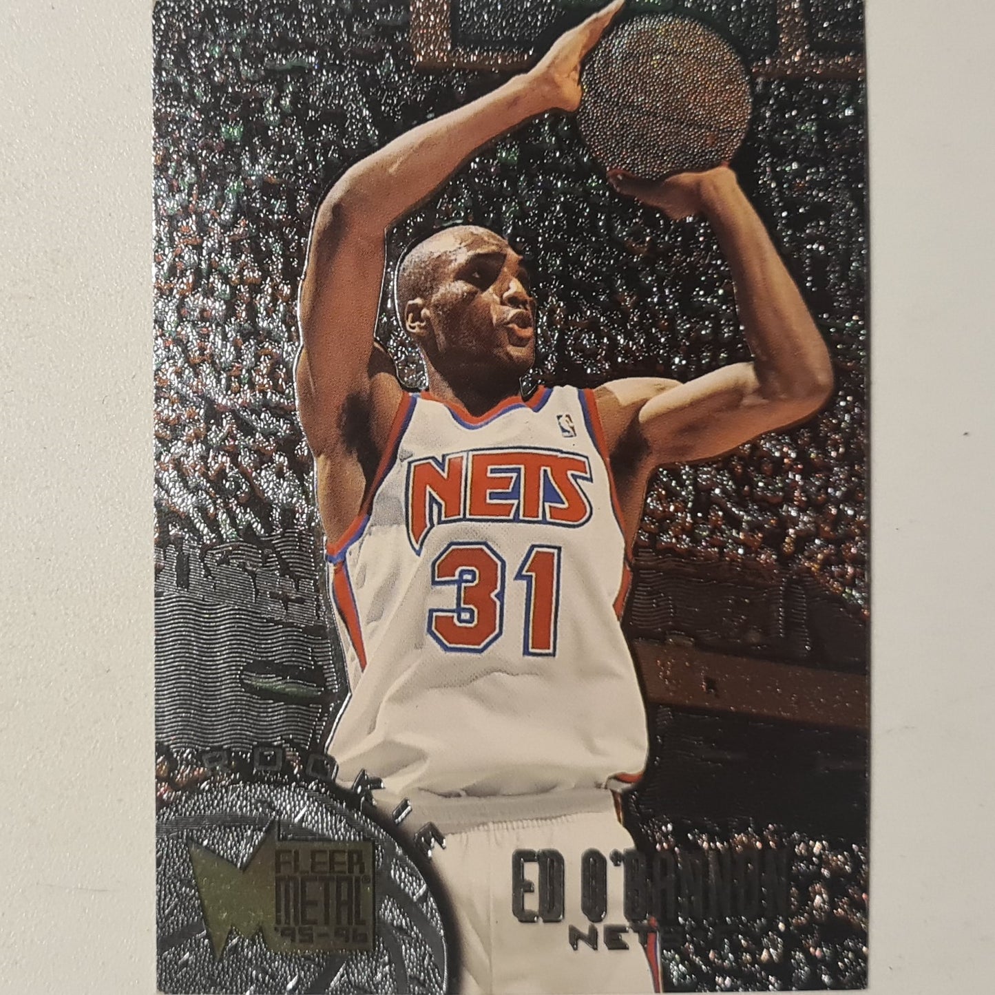 Ed O'Bannon 1996 Fleer Metal 95-96 Rookie RC #171 NBA Basketball New Jersey Nets very good